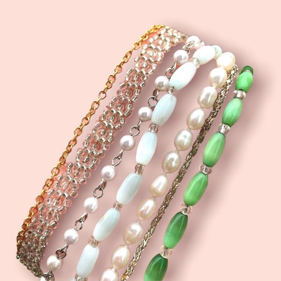 Vintage Eyewear Cord Straps Beaded Chain Holder Lot Fits Most All! - Picture 3 of 11